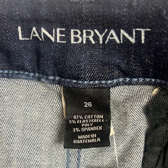 Lane Bryant NWT Women’s Size 26 Bermuda Shorts Dark Wash Denim Plus Size - Picture 9 of 11